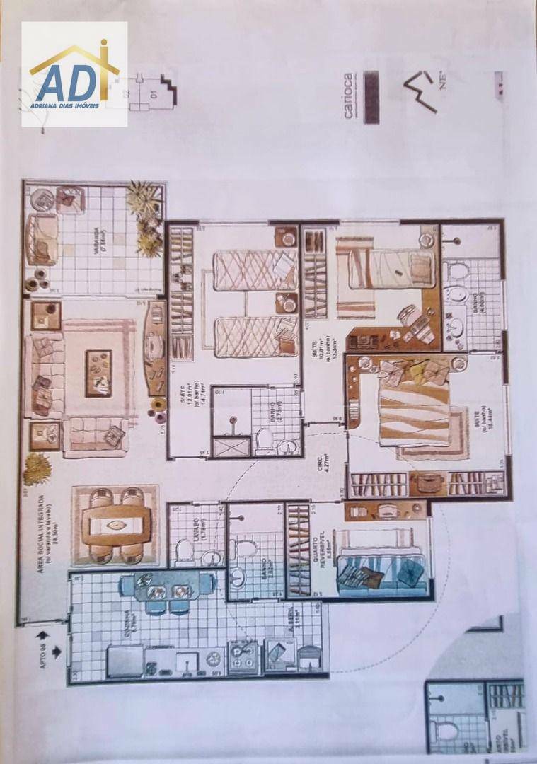 Apartamento à venda com 3 quartos, 96m² - Foto 10