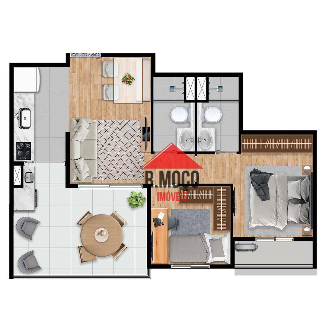 Apartamento à venda com 2 quartos, 45m² - Foto 10