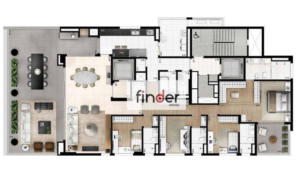 Apartamento à venda com 4 quartos, 278m² - Foto 42