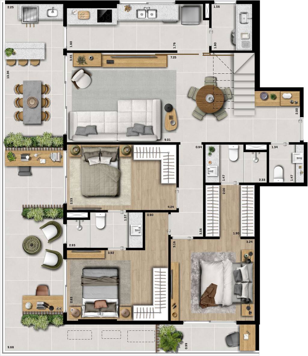 Apartamento à venda com 2 quartos, 10244m² - Foto 18