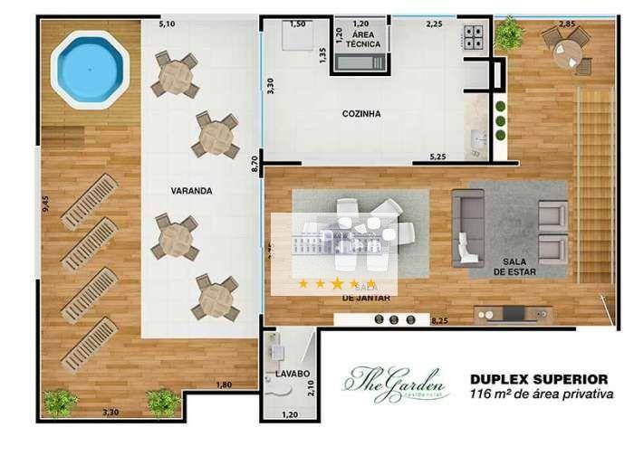 Apartamento à venda com 3 quartos, 223m² - Foto 2