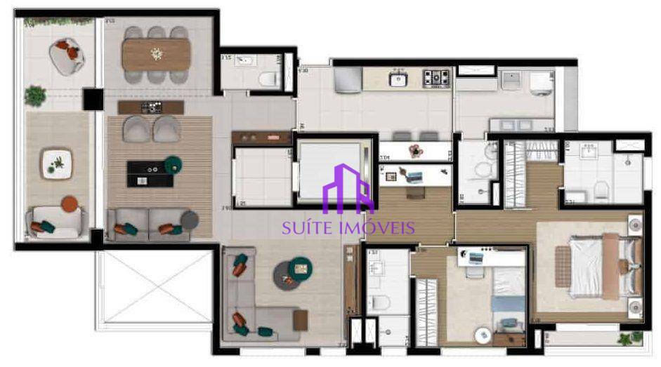 Apartamento à venda com 3 quartos, 127m² - Foto 13