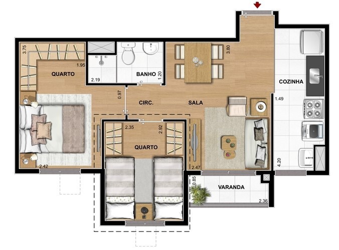 Apartamento à venda com 1 quarto, 6587m² - Foto 25