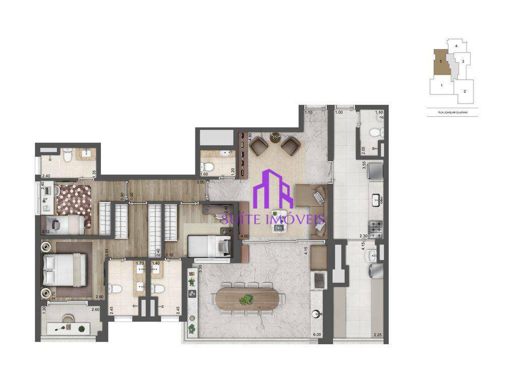 Apartamento à venda com 3 quartos, 156m² - Foto 19