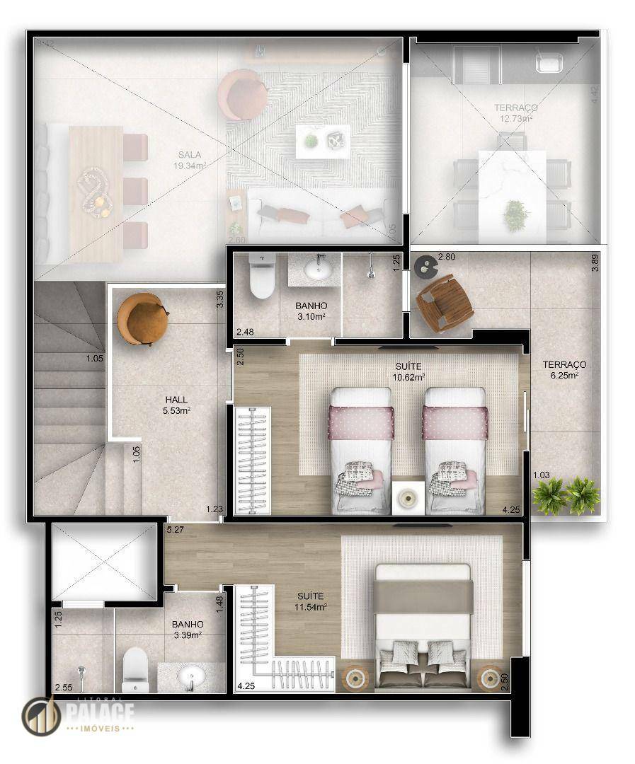 Apartamento à venda com 3 quartos, 126m² - Foto 58