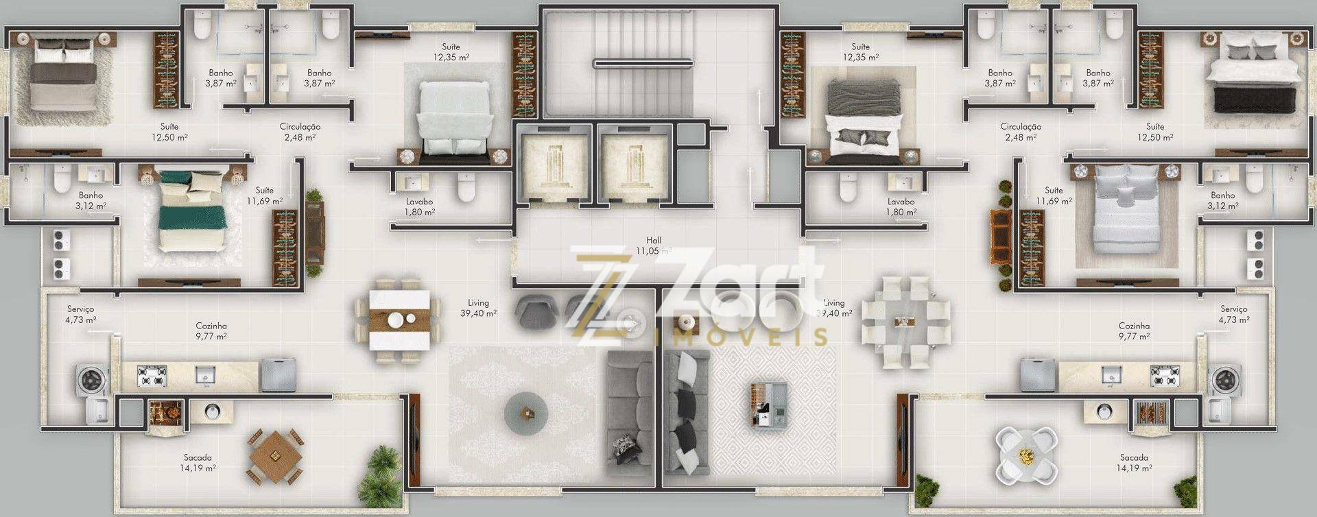 Apartamento à venda com 3 quartos, 142m² - Foto 8