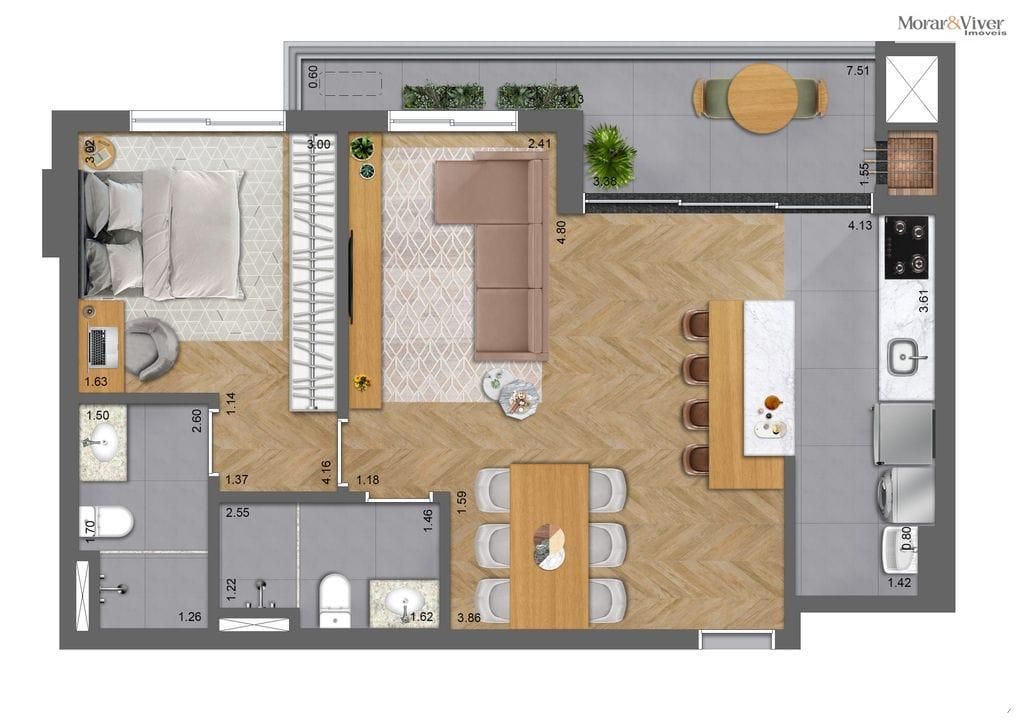 Apartamento à venda com 2 quartos, 69m² - Foto 44