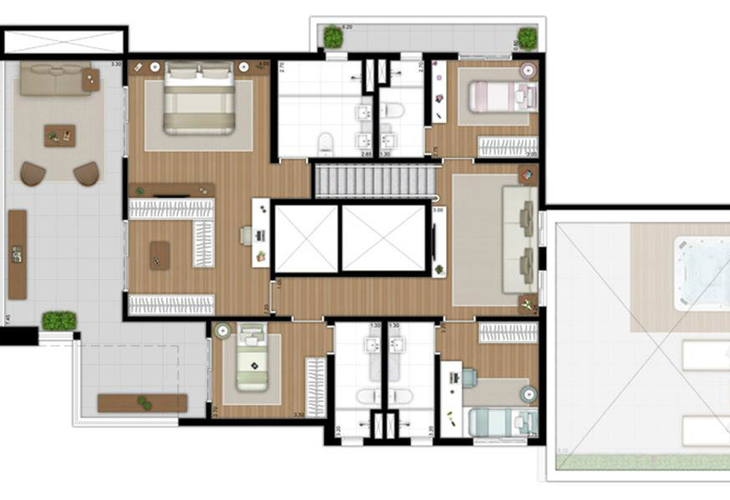 Apartamento à venda com 4 quartos, 220m² - Foto 11