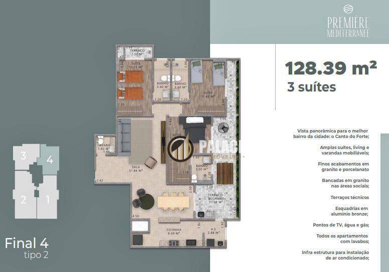 Apartamento à venda com 3 quartos, 152m² - Foto 43