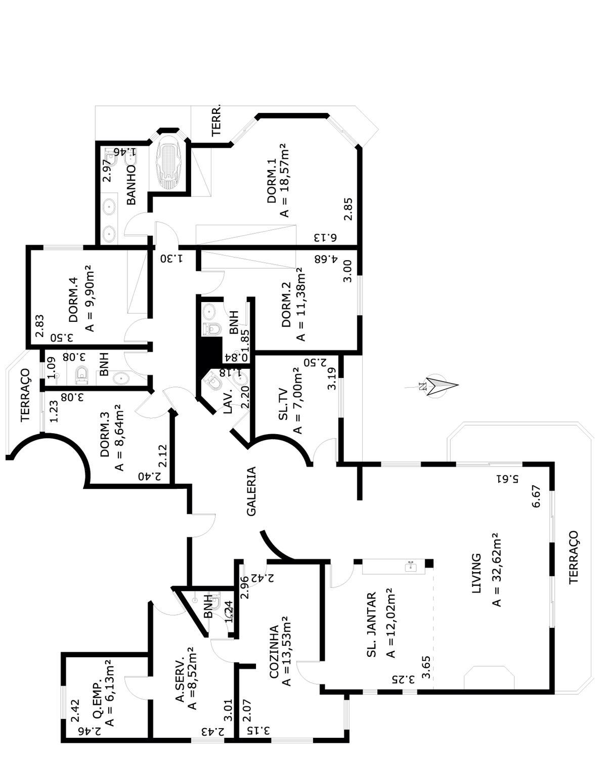 Apartamento à venda com 4 quartos, 200m² - Foto 2