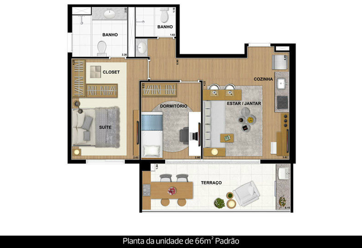 Apartamento à venda com 2 quartos, 47m² - Foto 6