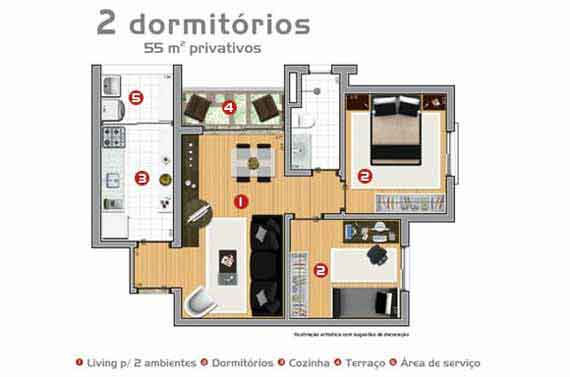 Apartamento à venda com 2 quartos, 55m² - Foto 17