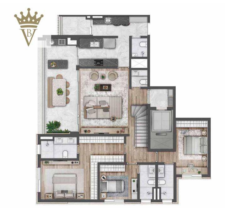 Cobertura à venda com 3 quartos, 306m² - Foto 11