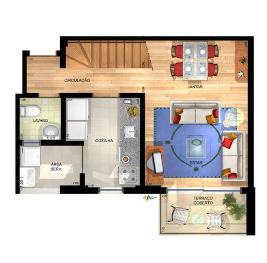 Apartamento à venda com 2 quartos, 78m² - Foto 2