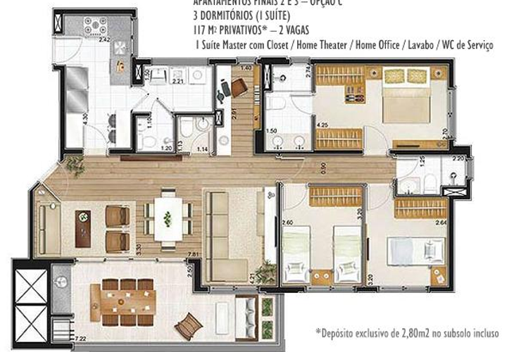 Apartamento à venda com 4 quartos, 117m² - Foto 8