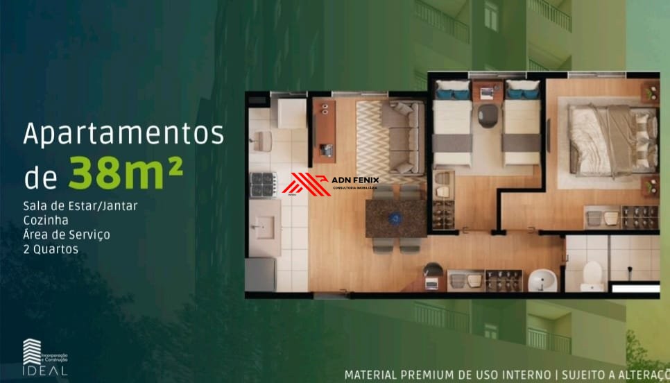 Apartamento à venda com 2 quartos, 42m² - Foto 10