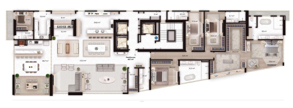 Apartamento à venda com 5 quartos, 457m² - Foto 37