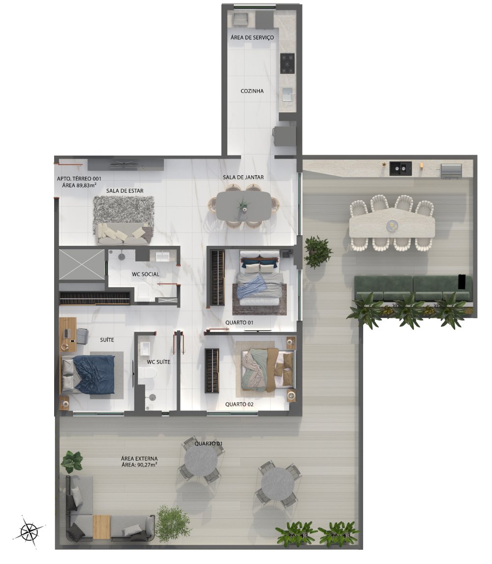 Apartamento à venda com 1 quarto, 5247m² - Foto 40