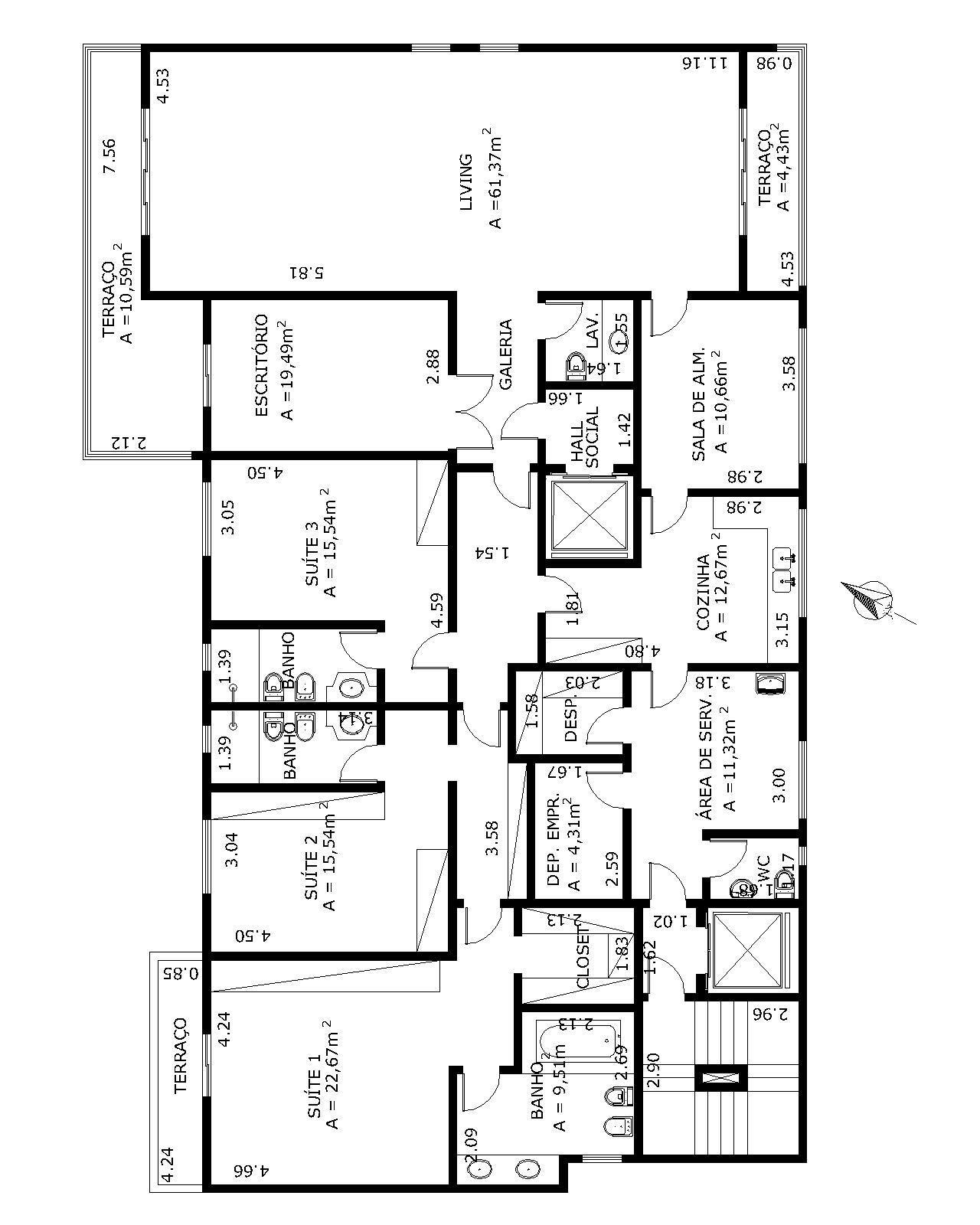 Apartamento à venda com 4 quartos, 250m² - Foto 6