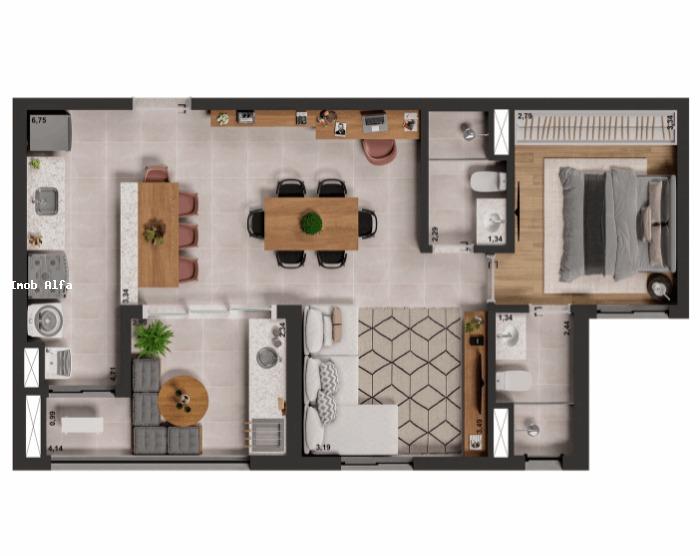 Apartamento à venda com 2 quartos, 67m² - Foto 15