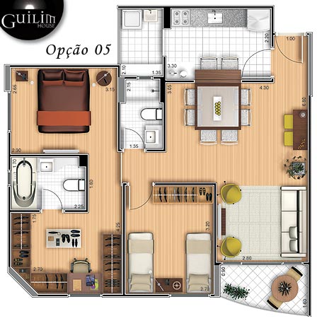 Apartamento à venda com 2 quartos, 70m² - Foto 3