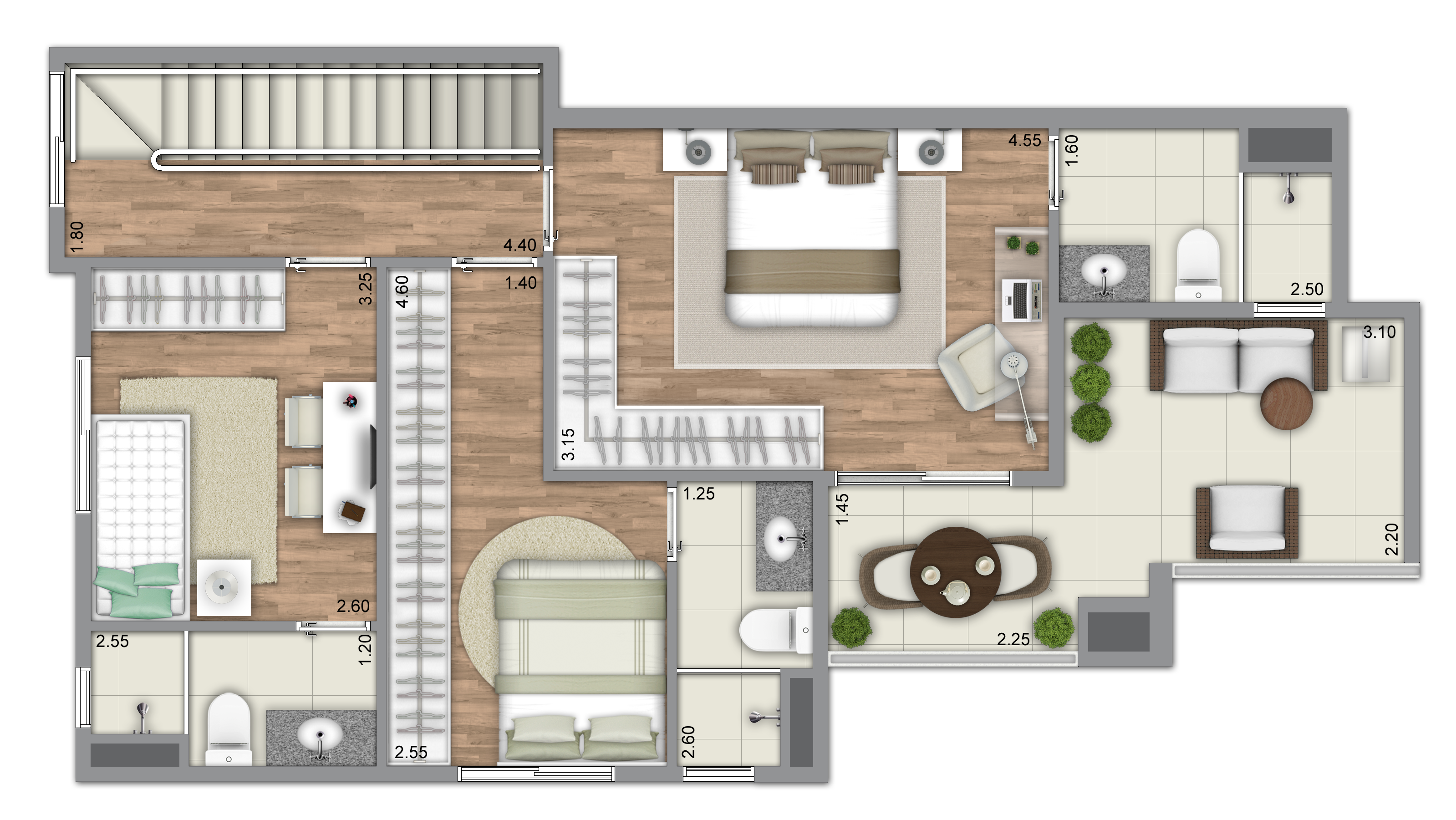 Apartamento à venda com 3 quartos, 176m² - Foto 7