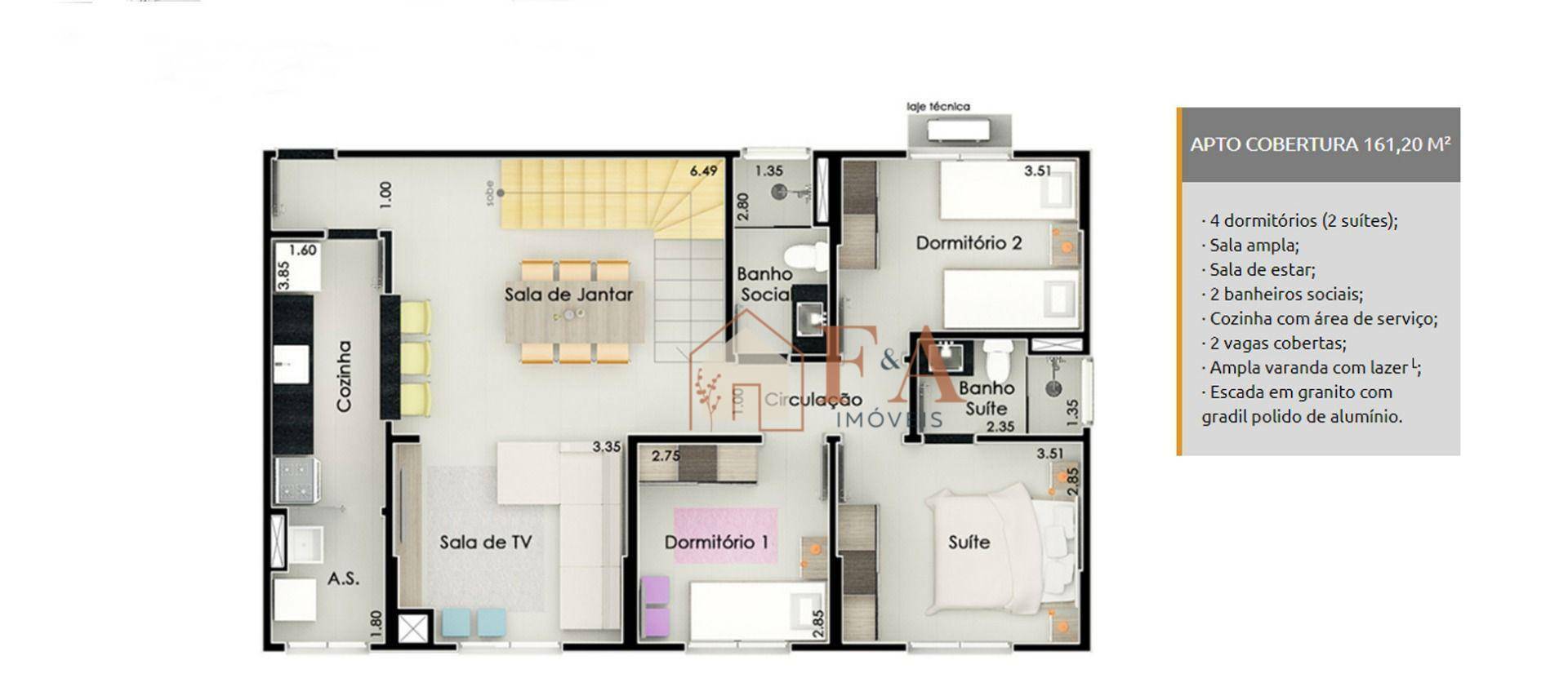 Cobertura à venda com 4 quartos, 164m² - Foto 10