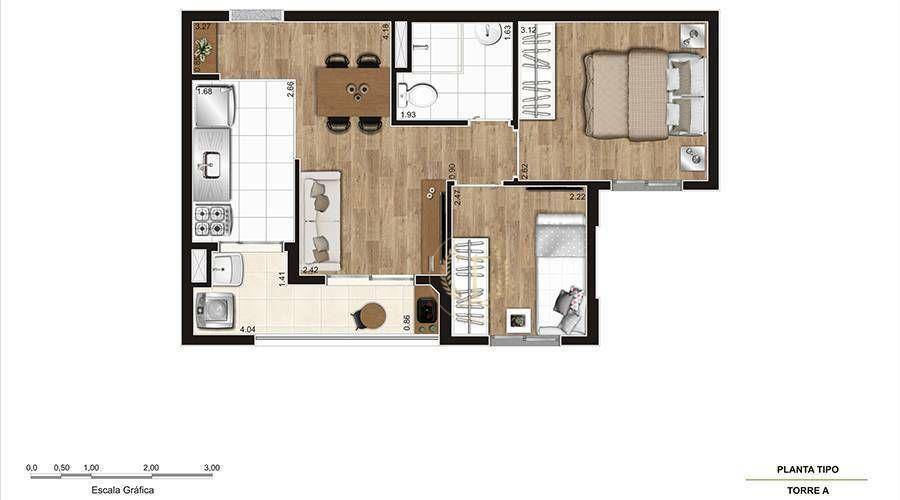 Apartamento à venda com 2 quartos, 41m² - Foto 19