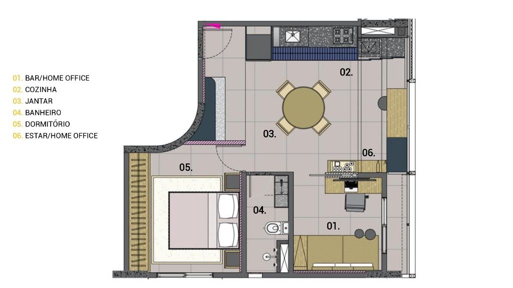 Apartamento à venda com 1 quarto, 47m² - Foto 15