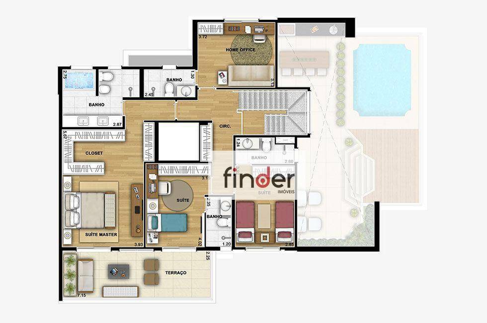 Apartamento à venda com 3 quartos, 192m² - Foto 48