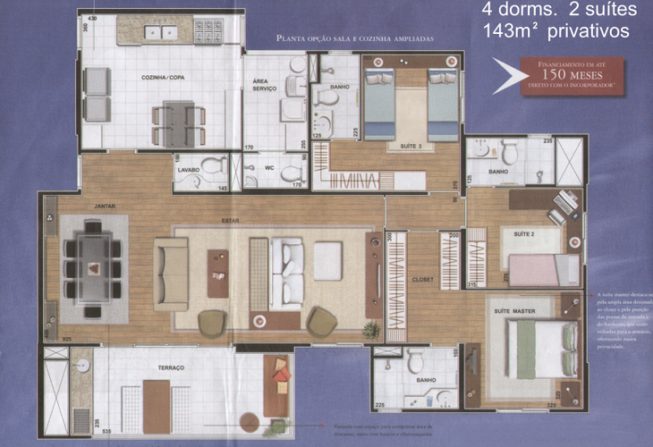 Apartamento à venda com 3 quartos, 143m² - Foto 5