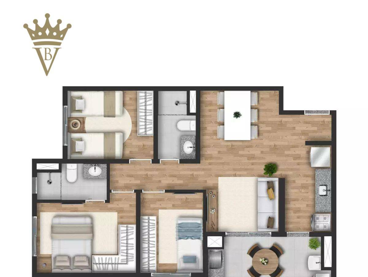 Apartamento à venda com 3 quartos, 66m² - Foto 14