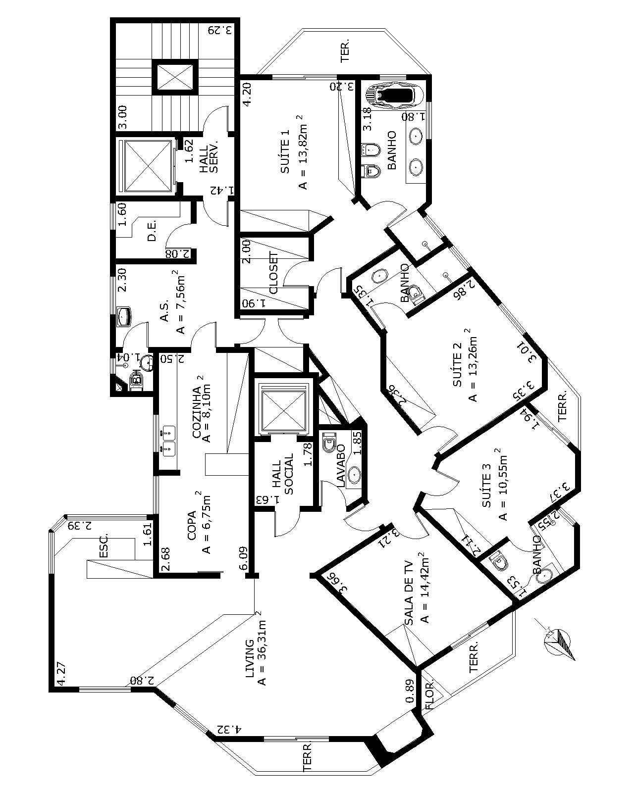 Apartamento à venda com 4 quartos, 193m² - Foto 2