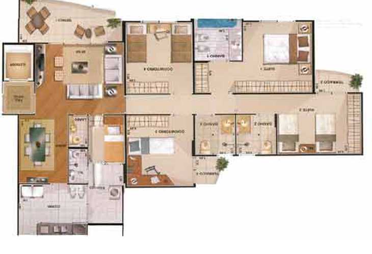 Apartamento à venda com 4 quartos, 125m² - Foto 6