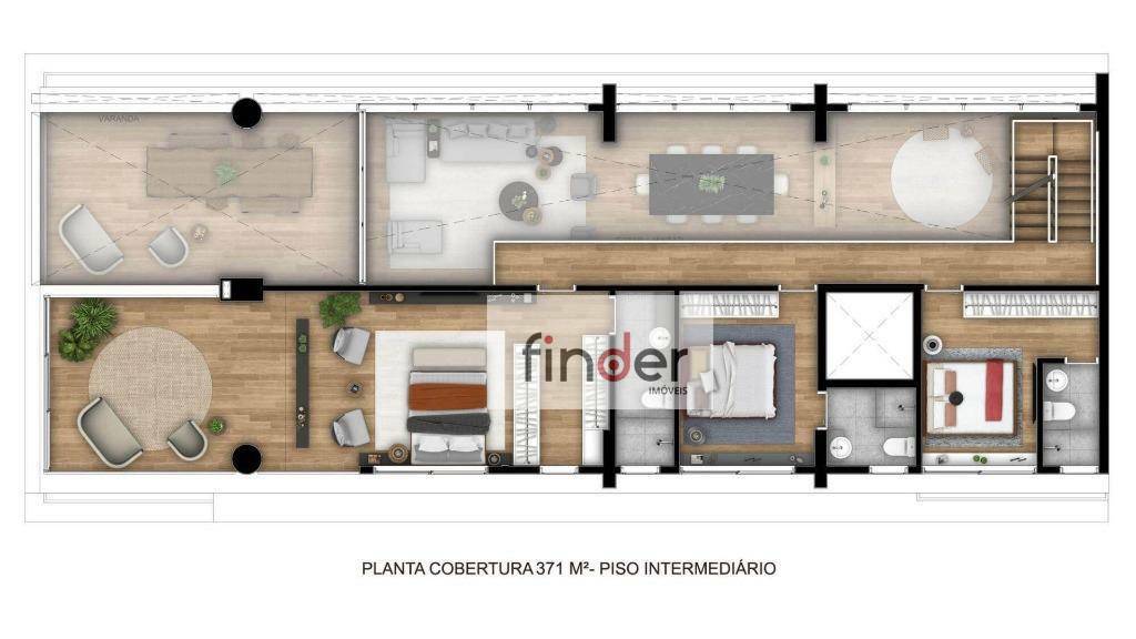 Cobertura à venda com 3 quartos, 371m² - Foto 13