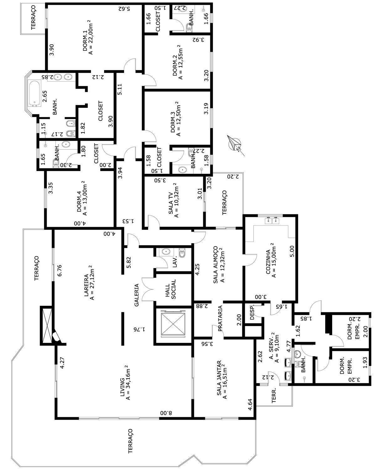 Apartamento à venda com 4 quartos, 398m² - Foto 4