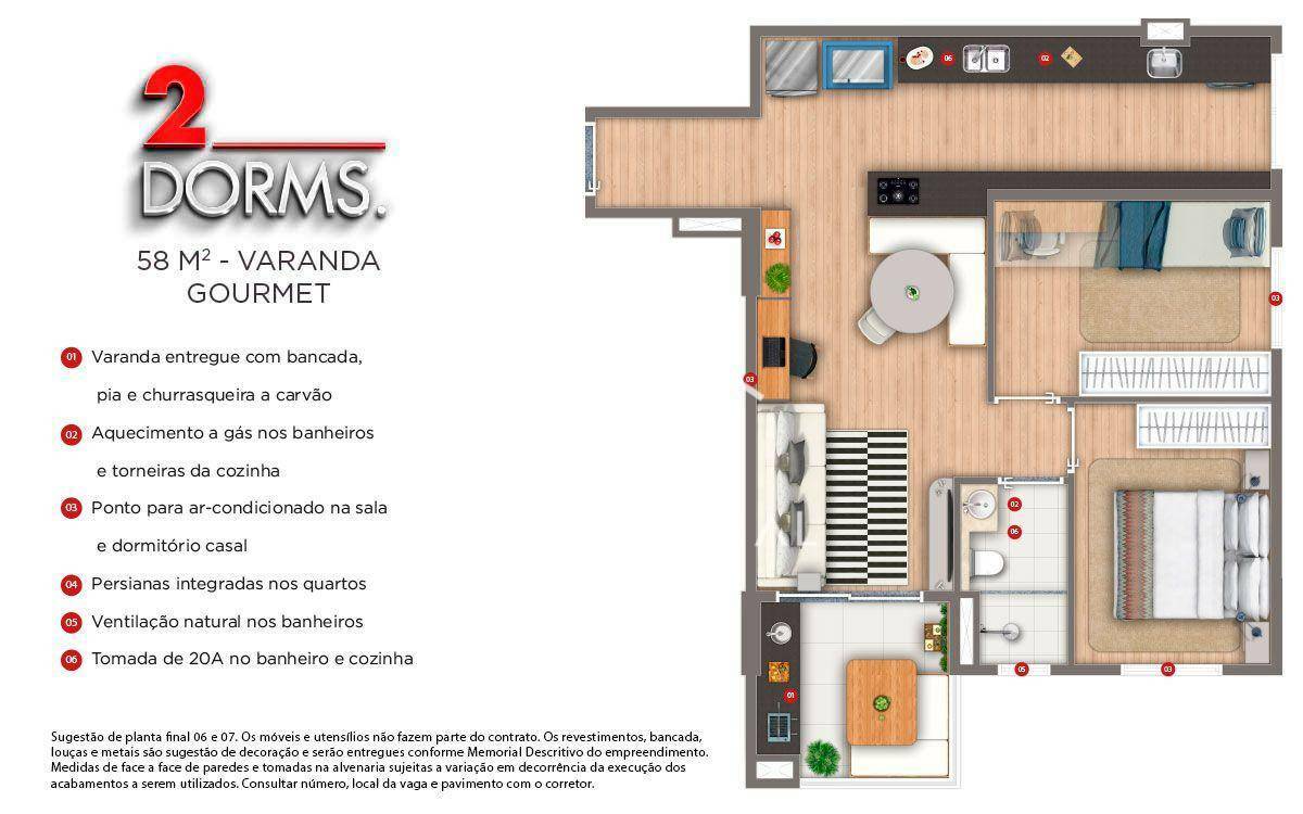 Apartamento à venda com 2 quartos, 61m² - Foto 52