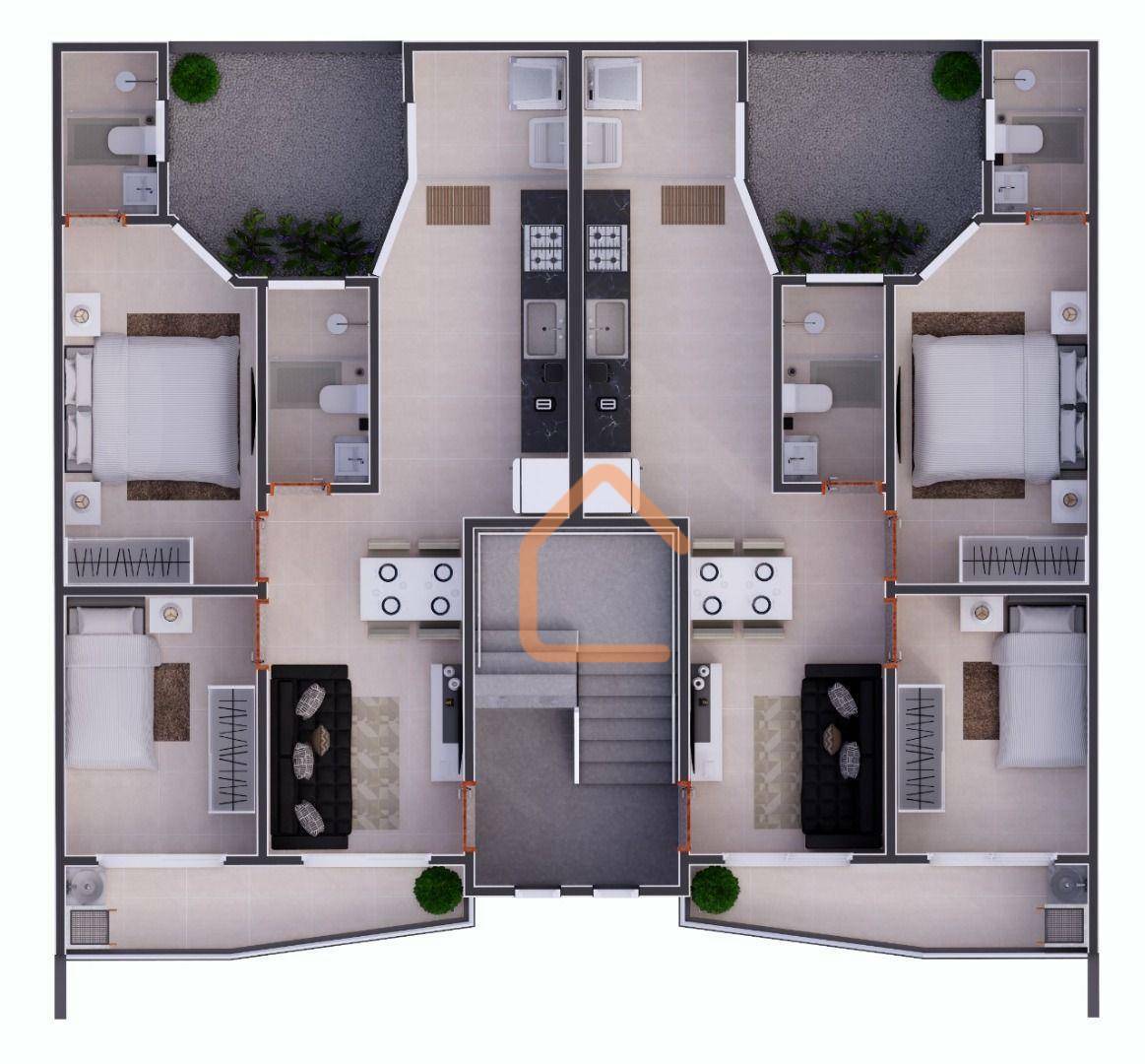 Apartamento à venda com 2 quartos, 63m² - Foto 2