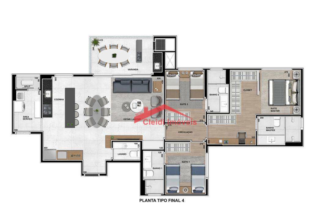 Apartamento à venda com 3 quartos, 138m² - Foto 38