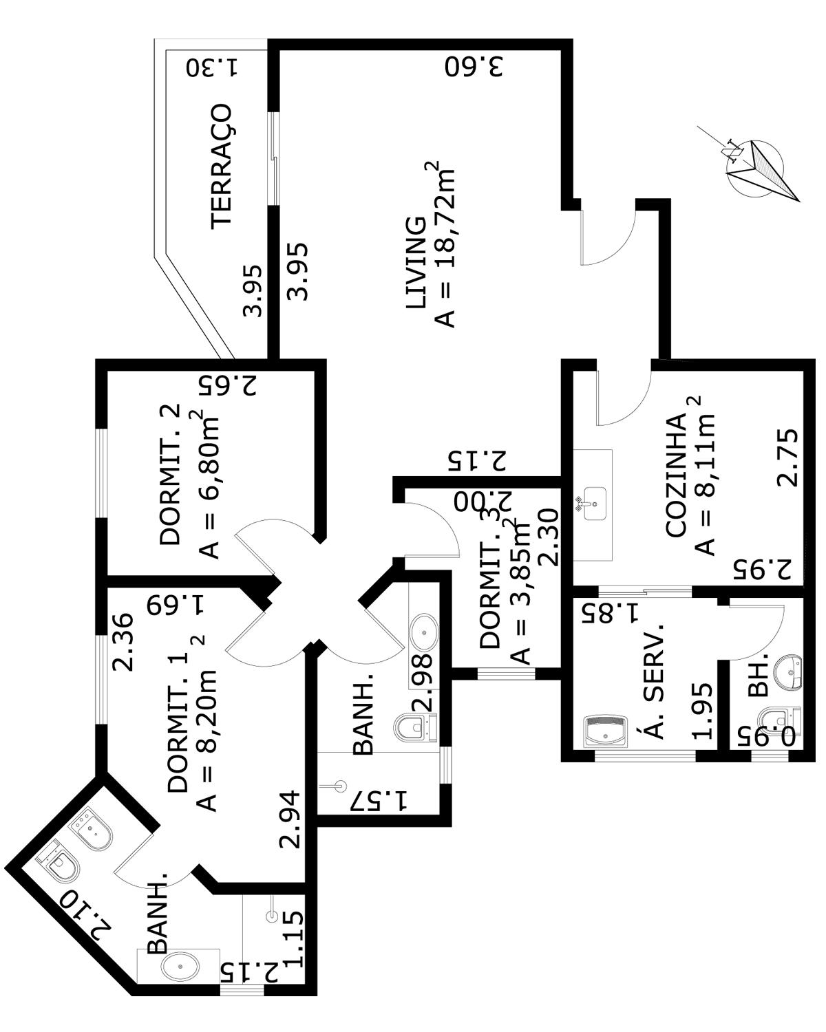 Apartamento à venda com 3 quartos, 83m² - Foto 7