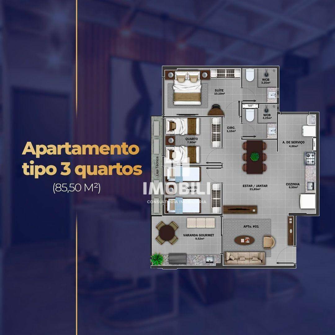 Apartamento à venda com 2 quartos, 70m² - Foto 12