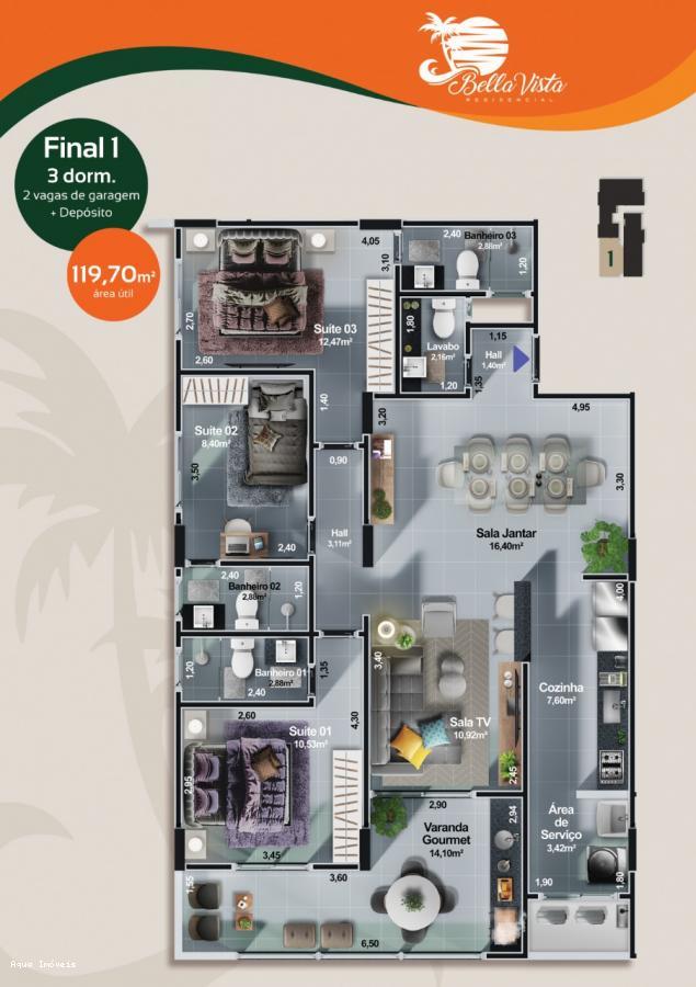 Apartamento à venda com 2 quartos, 72m² - Foto 11