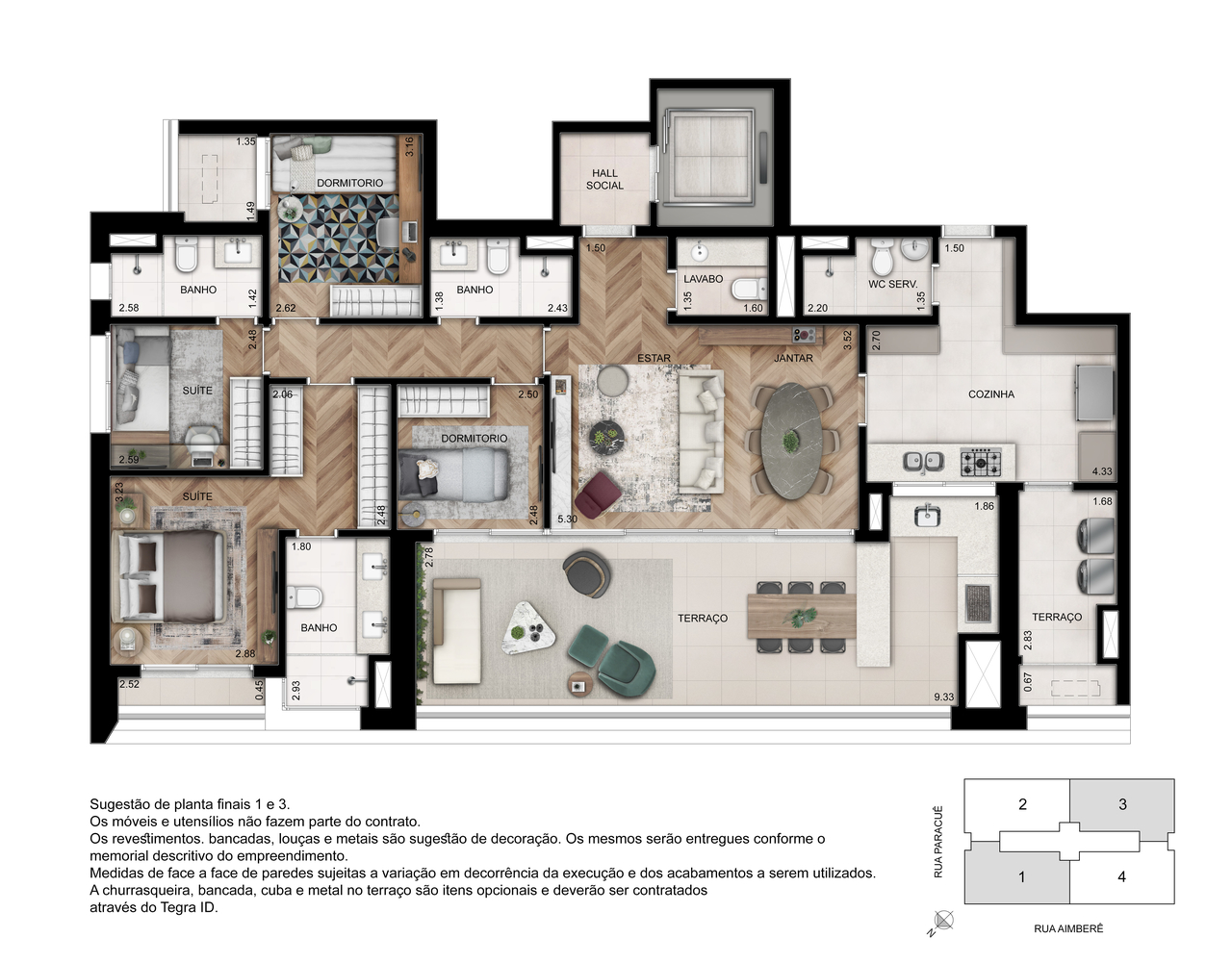 Apartamento à venda com 4 quartos, 157m² - Foto 13