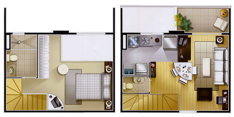 Apartamento à venda com 1 quarto, 47m² - Foto 2