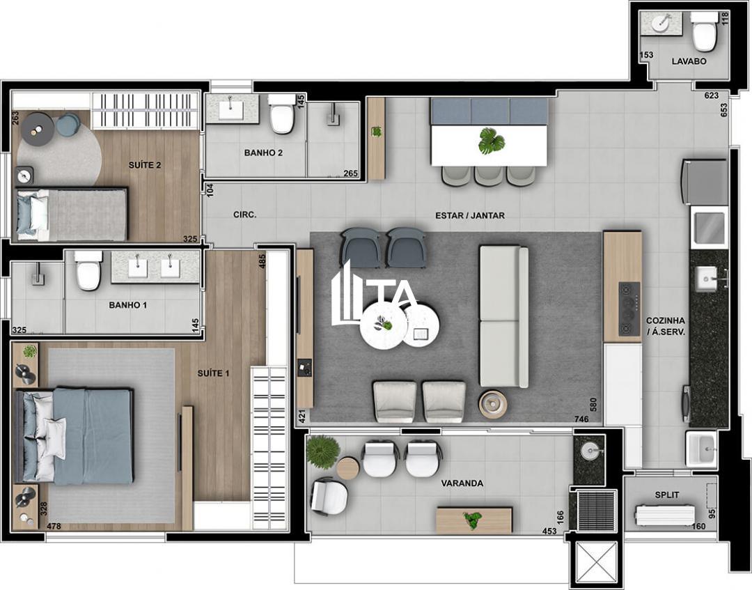 Apartamento à venda com 3 quartos, 105m² - Foto 34