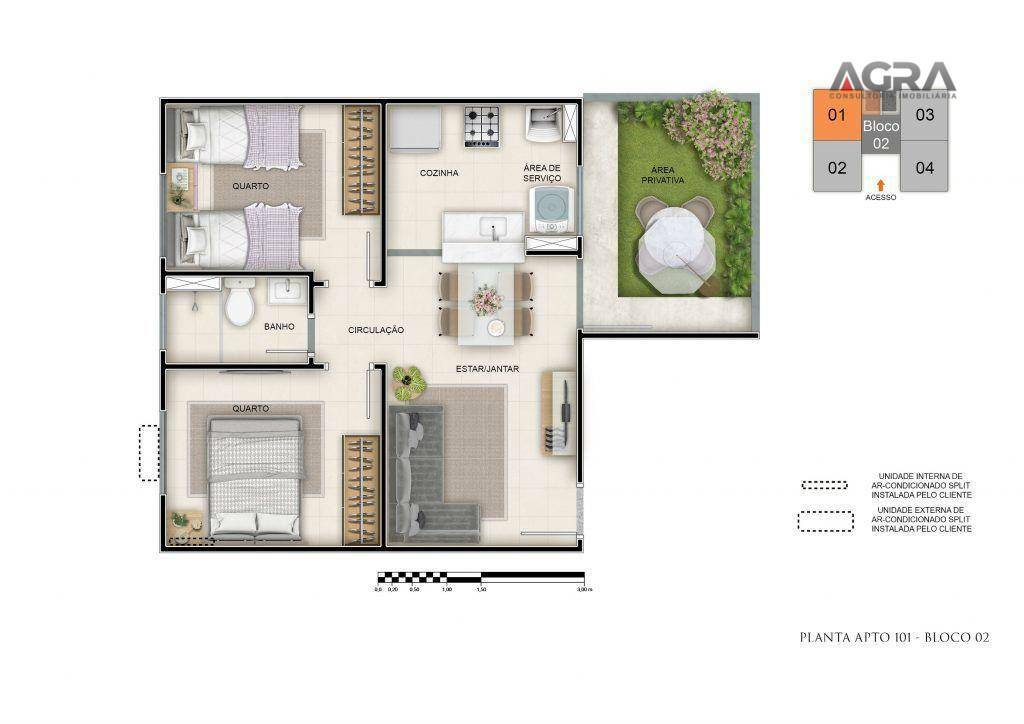 Apartamento à venda com 2 quartos, 40m² - Foto 17