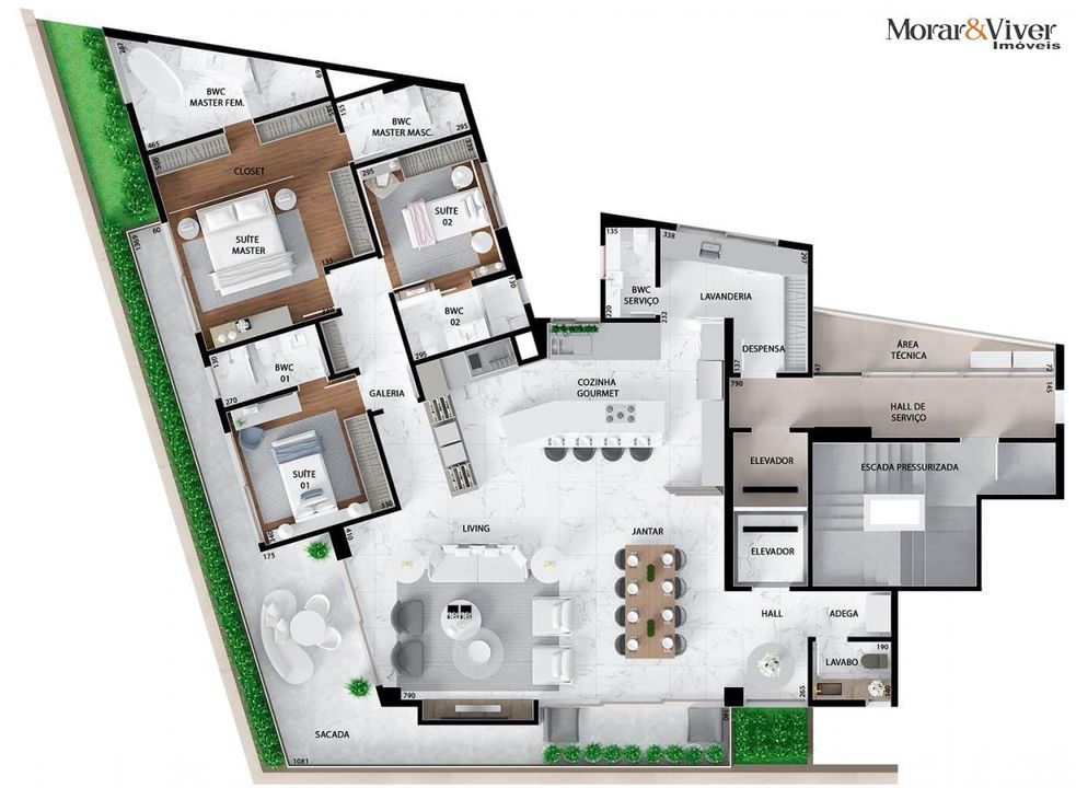 Apartamento à venda com 3 quartos, 247m² - Foto 17