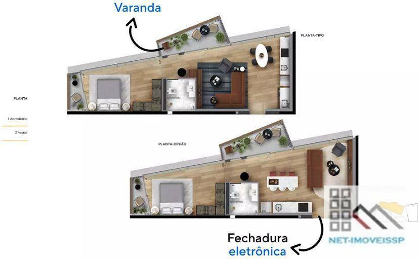 Apartamento à venda com 1 quarto, 61m² - Foto 13