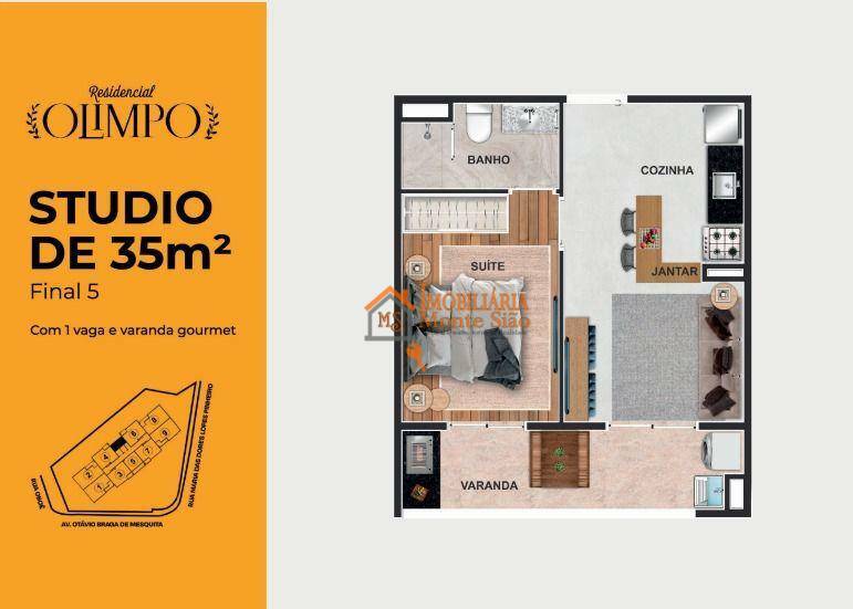 Kitnet e Studio à venda com 1 quarto, 34m² - Foto 16