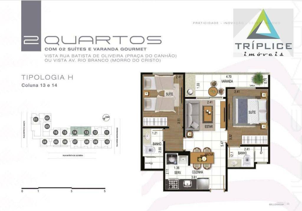 Apartamento à venda com 2 quartos, 49m² - Foto 4